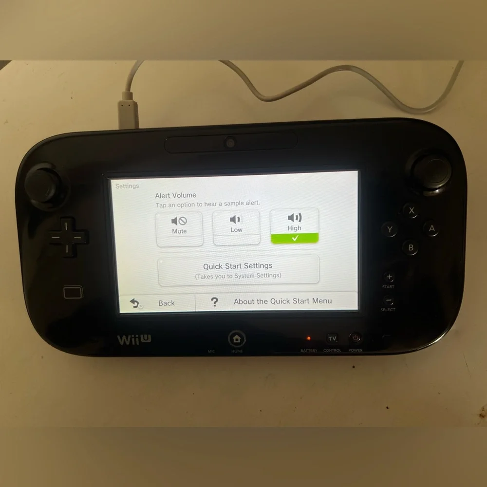 Nintendo WII U Gamepad Console Only WUP -010 Power Supply Stylus Conditions